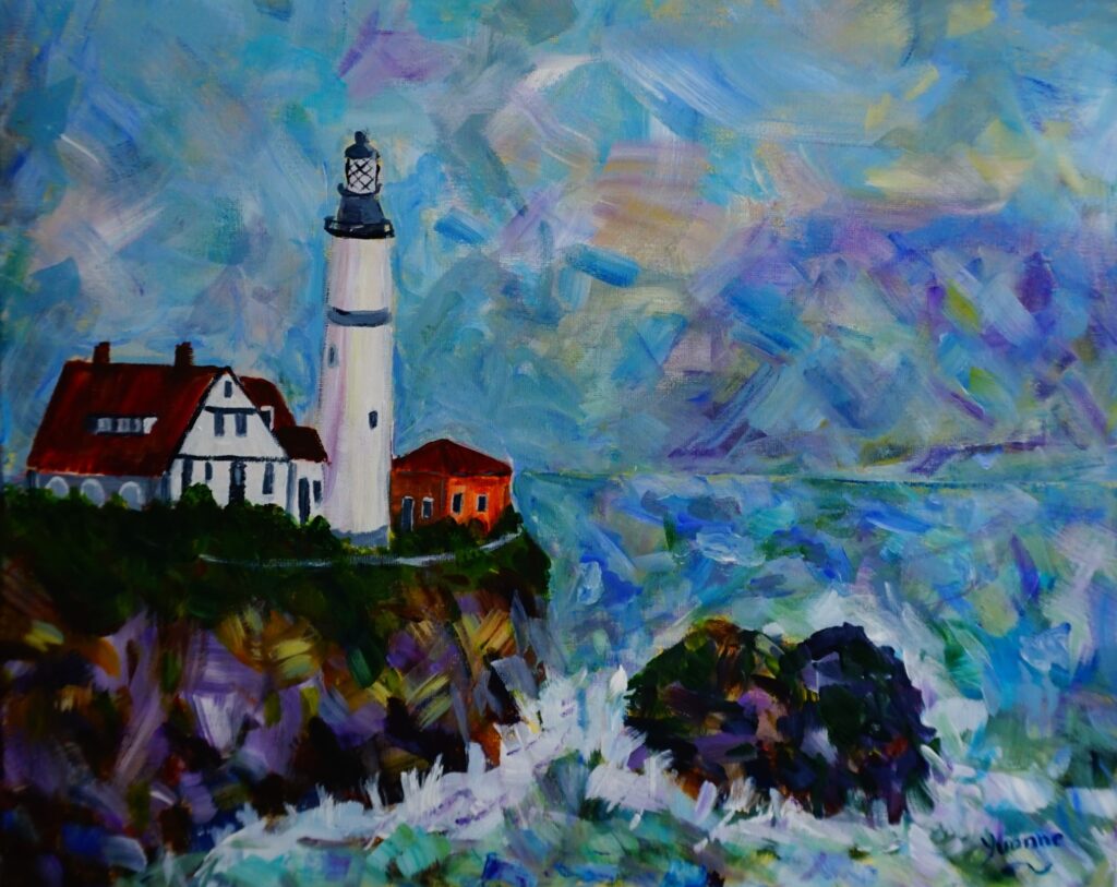 Yvonne Hutchcraft
Portland Head Lighthouse, Maine
Acrylic
